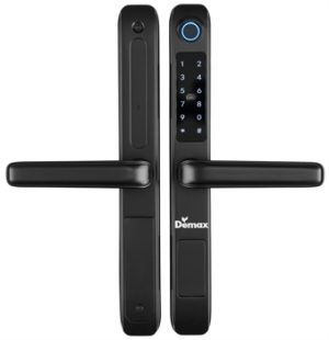 Khóa cửa vân tay - App Wifi cửa nhôm Demax 101BL (chống nước) - Của Đức