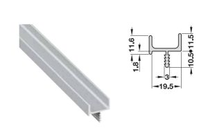Tay nắm dạng thanh nhôm Hafele 126.20.905