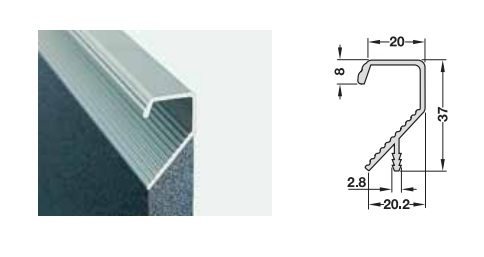 126 7 - Tay nắm dạng thanh Hafele 126.34.925 126 7 - Tay nắm dạng thanh Hafele 126.34.925