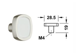 Tay nắm tròn Hafele Trắng 132.08.675