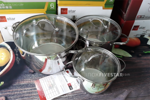 13fc2a91 - combo bộ 3 nồi cao cấp Fivestar và chảo 24cm