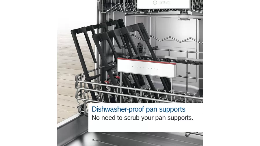 19202085 19048148 FHI en GB B SF Dishwasher proof pan supports - Bếp gas đôi domino BOSCH PRB3A6B70