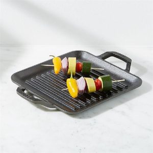 192542db - Lodge – Chảo gang nướng hình vuông 2 quai – 28cm