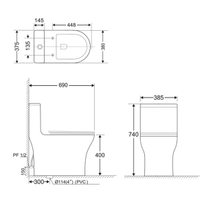 2 19 - Bồn cầu chăm sóc thông minh Basics 900S