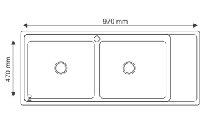 2 28 1 - Chậu rửa bát Giovani GS-10050 HM