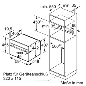 2 43 - Lò hấp Bosch CDG634AB0 Serie 8 (đen) 38L