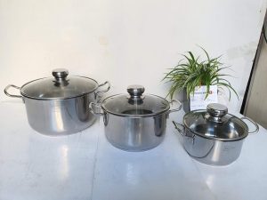 Bộ nồi inox Fivestar 3 maylay old