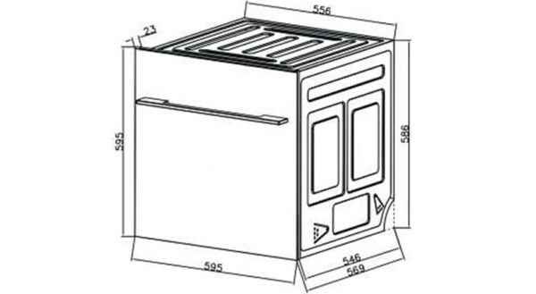 22 1 - Máy rửa chén âm tủ Malloca WQP6-87CP 22 1 - Máy rửa chén âm tủ Malloca WQP6-87CP
