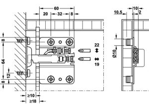 290 8 - Bas treo tủ bếp dưới – Lắp phải 290.40.901