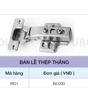 Bản lề thép thẳng EuroGold W01