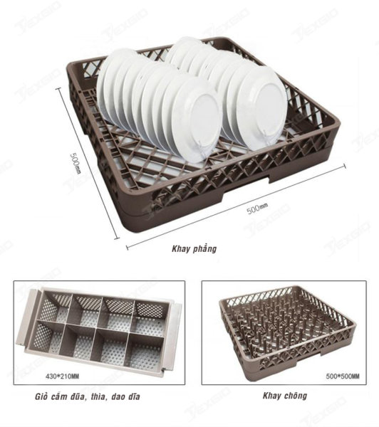 320khay20di20kema 1 - Máy Rửa Chén Bát Công Nghiệp Texgio CMD1150 320khay20di20kema 1 - Máy Rửa Chén Bát Công Nghiệp Texgio CMD1150