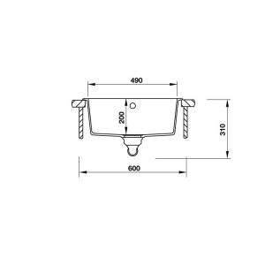330 1 1 - CHẬU ĐÁ HAFELE ANTONIUS HS-GS5543 MÀU GREY 570.35.530