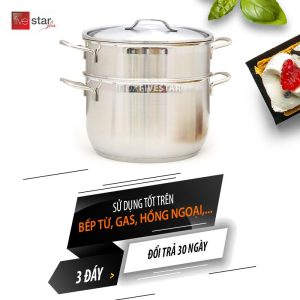 Bộ Nồi Xửng Hấp Inox Fivestar 26cm