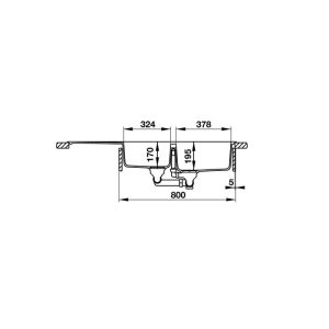 370 1 1 - CHẬU ĐÁ HAFELE ANTONIUS HS-GDD11650 MÀU BLACK 570.35.370