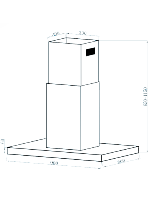 4 19 1 - Máy Khử Mùi Độc Lập TOMATE ISLAND HOOD TOM 4203