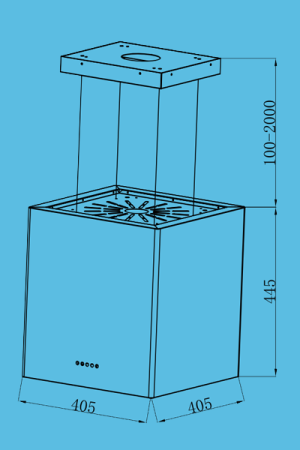 4 20 1 - Máy Khử Mùi Độc Lập TOMATE ISLAND HOOD TOM 4200