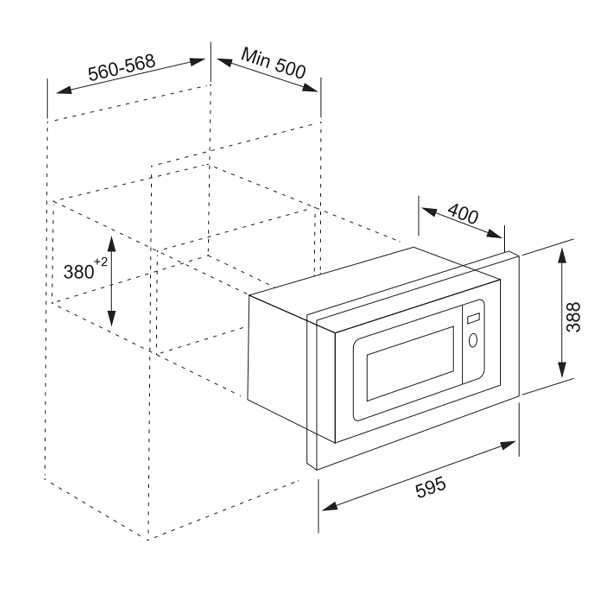4 28 - Lò vi sóng âm tủ TOMATE TOM MW-220 4 28 - Lò vi sóng âm tủ TOMATE TOM MW-220
