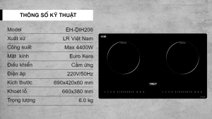 41 tskt dih206 - BẾP ĐIỆN TỪ ĐÔI CHEFS EH-DIH206