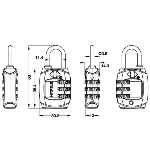 482 26 - Khóa TSA Häfele 331
