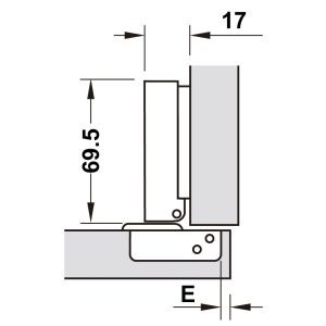 483 2 - Bản lề METALLA SM 110 độ, giảm chấn, inox 304, trọn bộ DIY