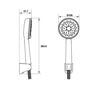 485 27 - Bộ sen tay Hafele AIRSENSE CLASSIC 485.60.611