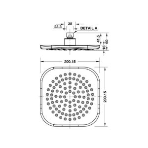 485 34 - Sen đầu InnoSquare Hafele 485.60.309