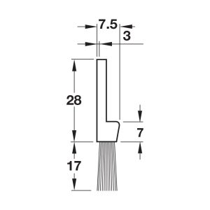489 120 - DIY Thanh chắn bụi dạng chổi, dán keo