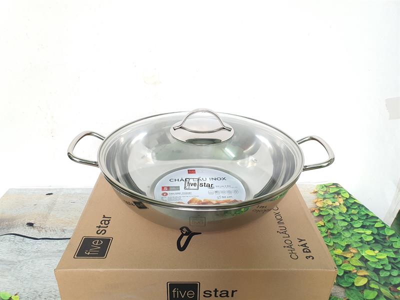 49be865e - Chảo lẩu inox fivestar 32cm nắp kính 49be865e - Chảo lẩu inox fivestar 32cm nắp kính