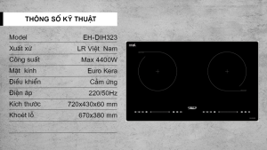5 5 - BẾP TỪ ĐÔI CHEFS EH-DIH323