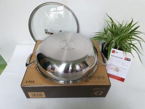 5267e787 - Chảo 2 Quai Sâu Lòng Blackcube Fivestar Inox 3 Lớp 24cm
