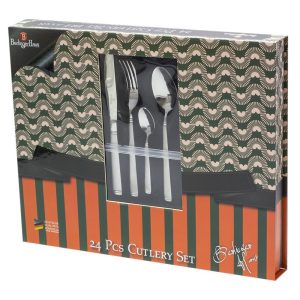531 26 - Bộ dao muỗng nĩa inox 24 món Hafele Berlinger Haus, set 3 531.02.002