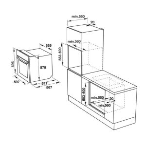 535 53 - LÒ NƯỚNG ÂM TỦ HAFELE HO-KT60F 535.00.350