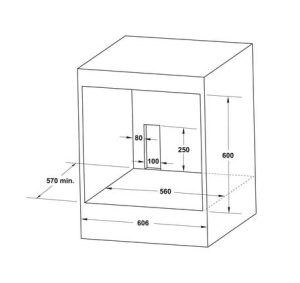 538.61.431 dimd 2 457x431 crop center - Lò nướng âm tủ 65 lít Hafele HO-2K65A 538.61.431