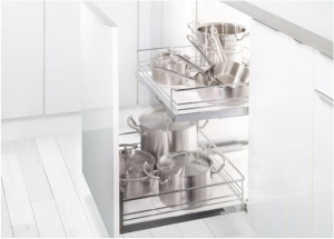 Phụ kiện rổ kéo gắn cửa tủ Hafele Kesseböhmer 540.24.507