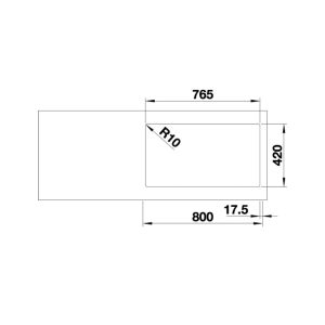 570 113 1 - Chậu rửa chén inox Hafele Blanco - QUATRUS R15 435/285-IU 570.27.170