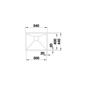 570 132 - Bộ Chậu rửa chén inox Hafele Blanco - QUATRUS R15 500-IU 570.27.159