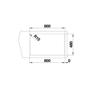 570 71 - CHẬU RỬA CHÉN INOX BLANCO - LEMIS XL 8-IF 570.27.189