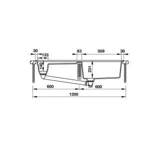 570 80 - CHẬU ĐÁ WORK STATION HS-GDD11446 D-150 HAFELE 570.35.340