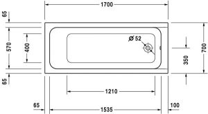 588 143 - BỒN TẮM ÂM Hafele D-CODE 588.45.640