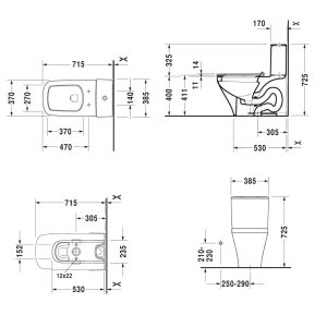 588 43 - Bồn cầu một khối Hafele Durastyle 588.45.459