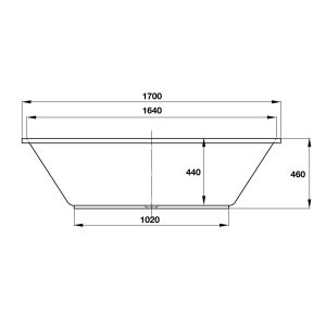 588 73 - Bồn tắm âm Hafele ACTIVE 1700 588.55.680