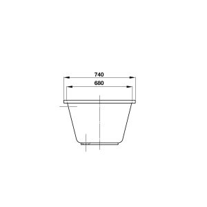 588 74 - Bồn tắm âm Hafele ACTIVE 1700 588.55.680