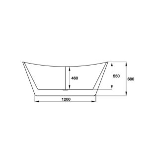 588 80 - Bồn tắm độc lập Hafele ROOTS 1700 588.55.660