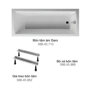 Bồn tắm lắp âm Duravit Daro 1700x700mm 588.45.370