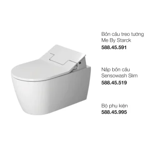 Bồn cầu treo tường Me By Starck Duravit 588.46.406