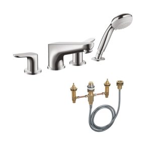 589 131 - Bộ trộn bồn tắm 4-lỗ Hafele Focus 589.54.707