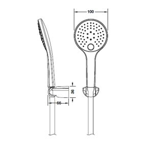 589 2 1 - BỘ SEN TAY TRÒN Hafele 2F MÀU ĐEN MỜ 589.85.565