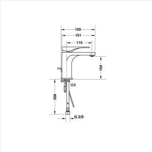 589 363 - Vòi Hafele lavabo Anista (ZD) 589.02.150