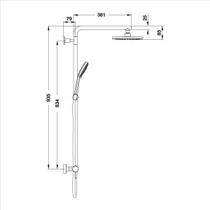 589 44 - Bộ sen cây điều nhiệt hafele 589.85.004