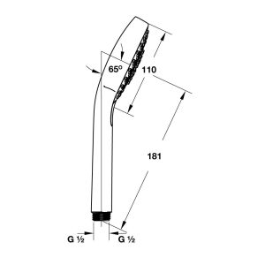 589 56 - Bộ sen tay Hafele Croma Select S (ZD) 589.54.123
